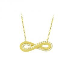 Beelo Gold 14K Altın Sonsuzluk Kolye