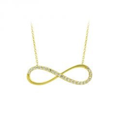 Beelo Gold 14K Altın Sonsuzluk Kolye