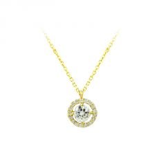 Beelo Gold 14K Altın Tek Taş Kolye