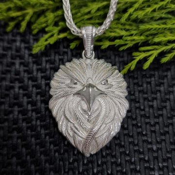 Beelo Silver 925 Ayar Gümüş Kartal Erkek Kolye
