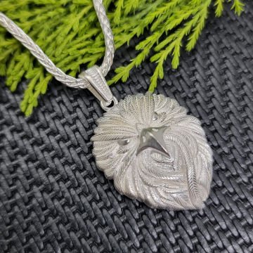Beelo Silver 925 Ayar Gümüş Kartal Erkek Kolye