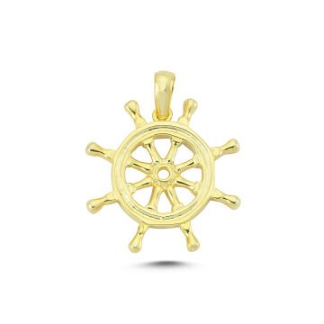 Beelo Gold 14K Altın Denizci Dümeni Kolye Ucu