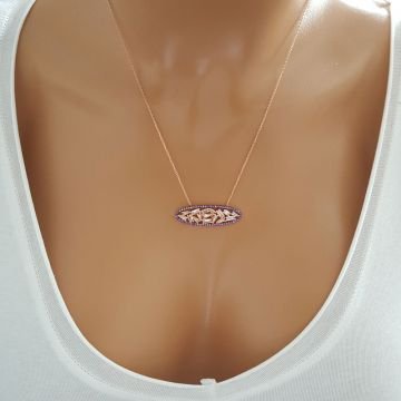 Beelo Silver Gümüş 925K Gümüş Baget Tasarım Kolye