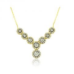 Beelo Gold 14K Altın Osmanlı Taşlı Kolye
