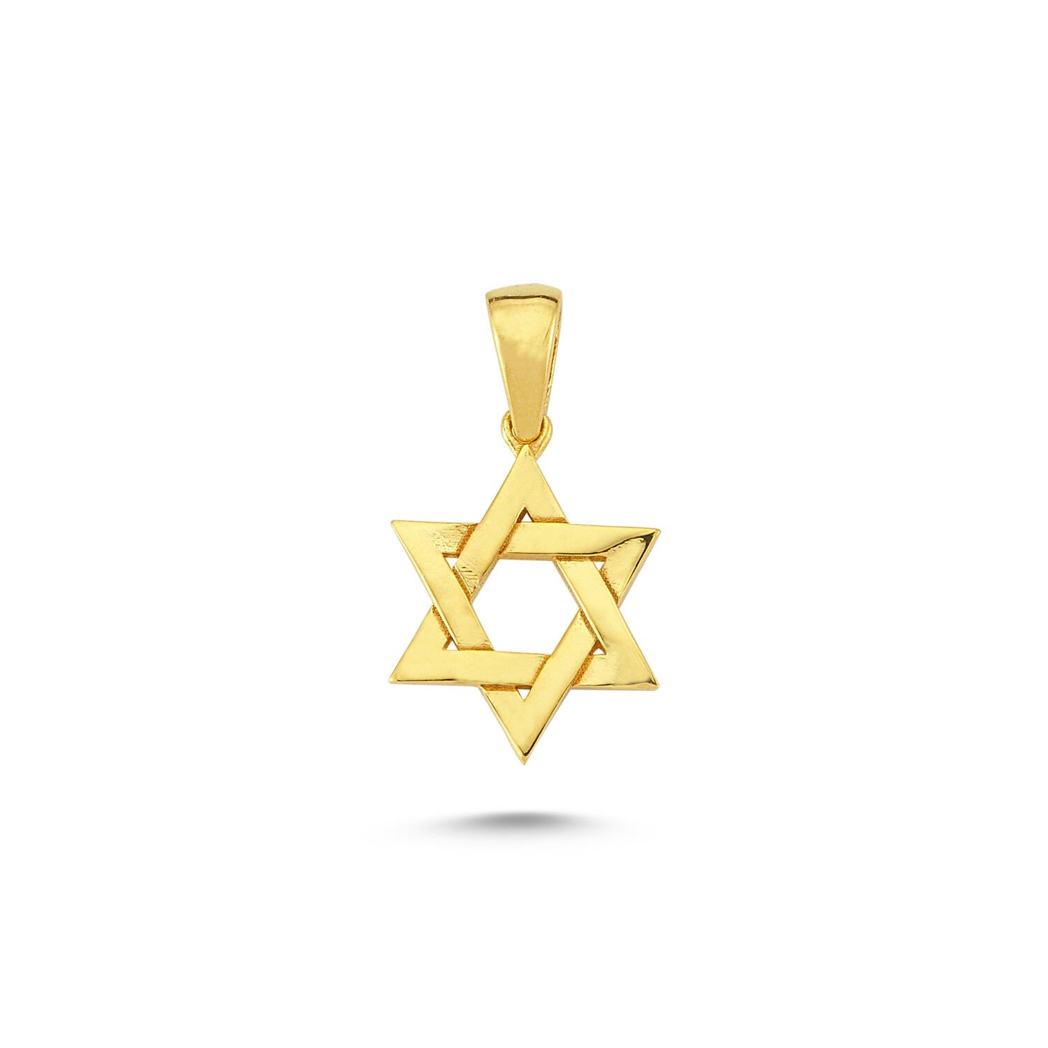 Beelo Gold 14K Altın Davut'un Yıldızı Kolye Ucu