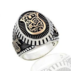 Beelo Silver 925K Gümüş Nalini ( Nal'i ) Şerif Erkek Yüzük BGEY224