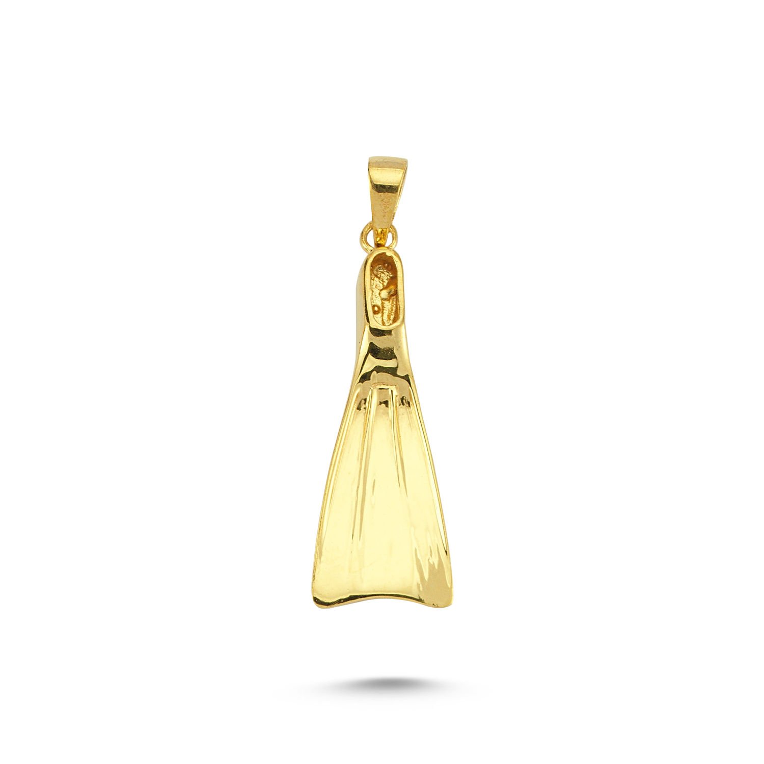 Beelo Gold 14K Altın Yüzme Paleti Kolye Ucu