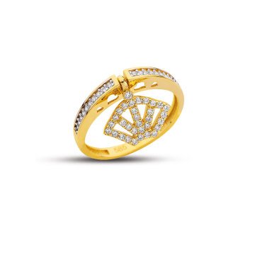 Beelo Gold 14K Altın Kral Tacı Yüzük BGAZ422
