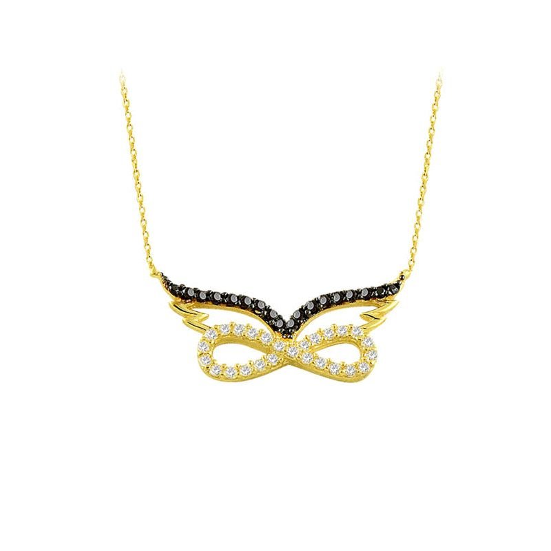 Beelo Gold 14K Altın Sonsuzluk Kanat Kolye