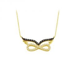 Beelo Gold 14K Altın Sonsuzluk Kanat Kolye