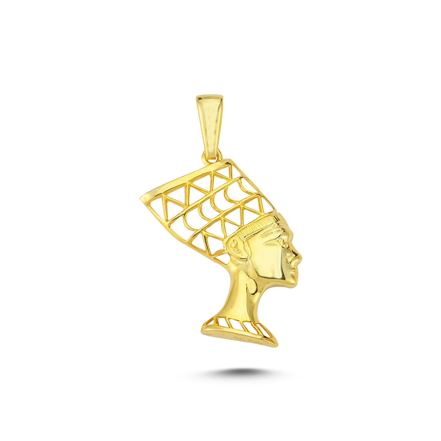 Beelo Gold 14K Altın Nefertiti Kolye Ucu