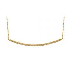 Beelo Gold 14K Altın Sıralı Taşlı Kolye BGKL077