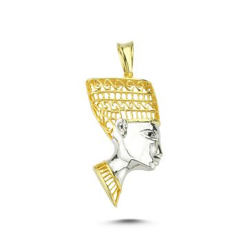 Beelo Gold 14K Altın İki Renkli  Kleopatra Kolye Ucu