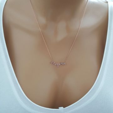 Beelo Silver Gümüş 925K Gümüş Baget Tasarım Kolye