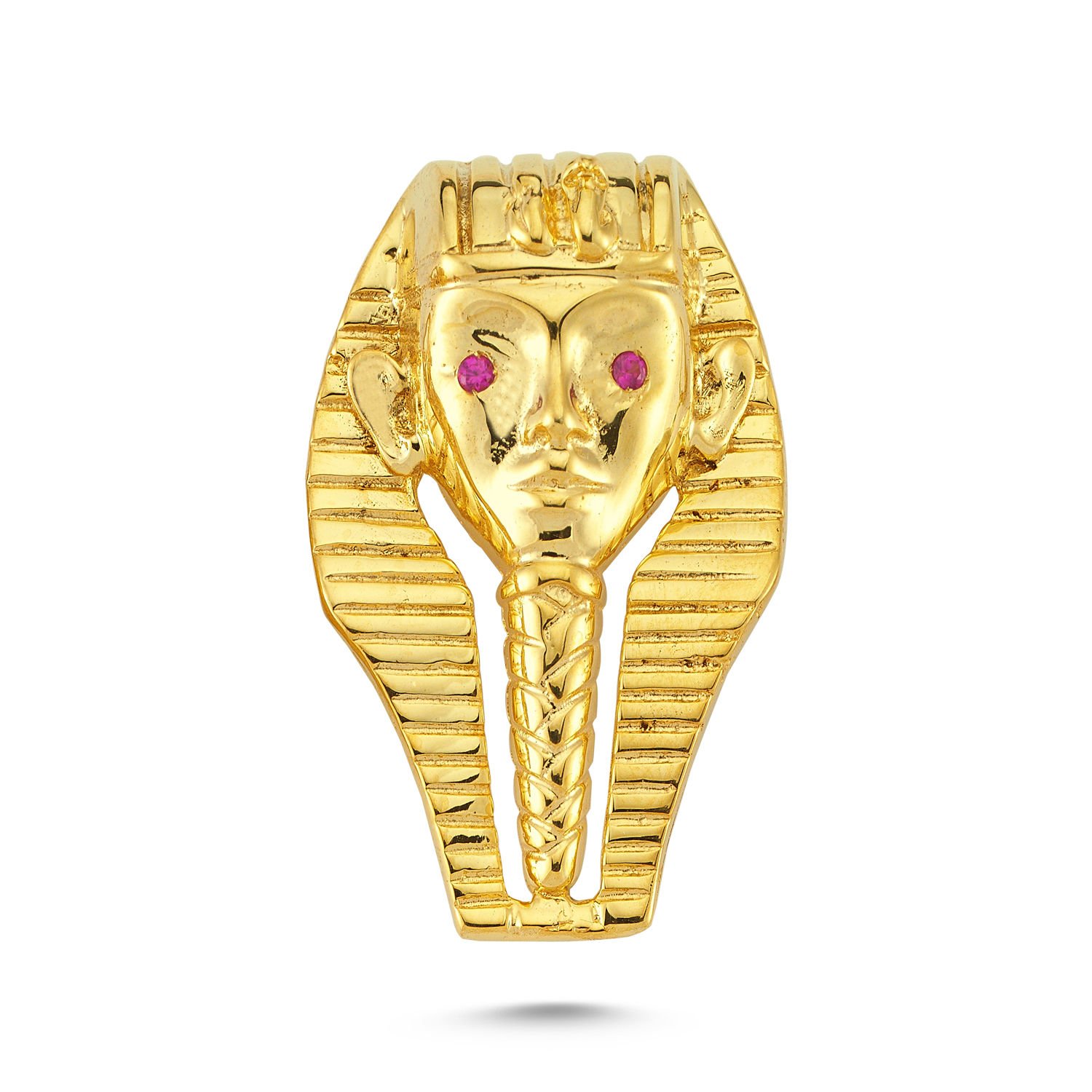 Beelo Gold 14K Altın Firavun Taşlı Kolye Ucu