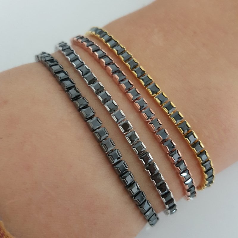 Beelo Silver 925K Gümüş Su Yolu Baget Tasarım Bileklik