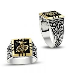 Beelo Silver 925K Gümüş Mevlana Erkek Yüzük