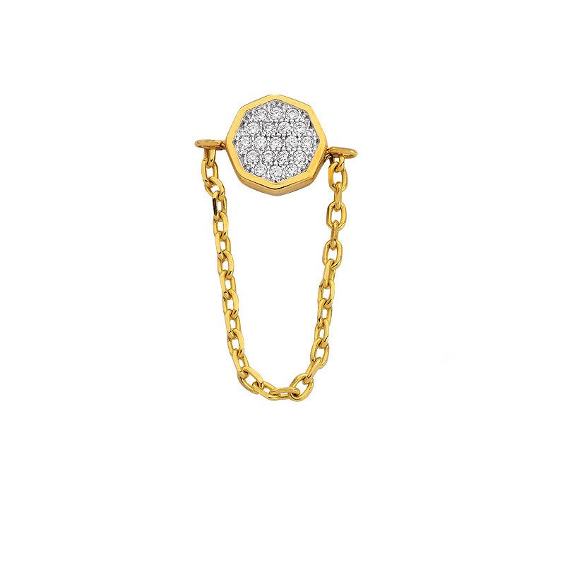 Beelo Gold 14K Altın Tasarım Yüzük BGAZ439