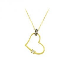 Beelo Gold 14K Altın Kalp Kolye
