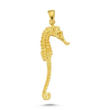 Beelo Gold 14K Altın Deniz Atı Kolye Ucu
