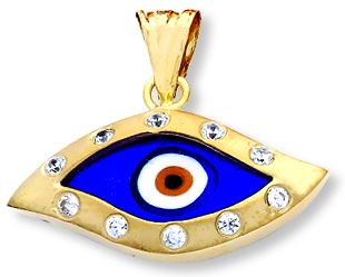 Beelo Gold 14K Altın Nazar Göz Kolye Ucu