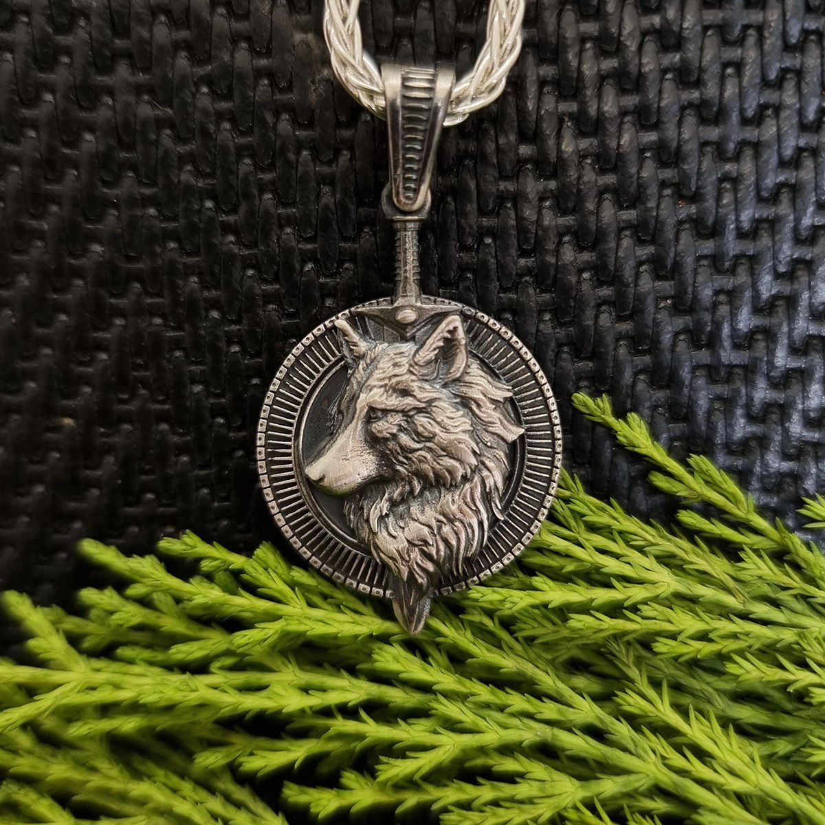 Beelo Silver 925 Ayar Gümüş Kurt Erkek Kolye