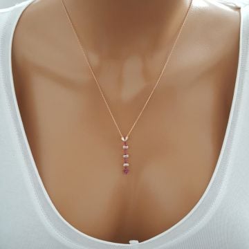 Beelo Silver Gümüş 925K Gümüş Baget Tasarım Kolye