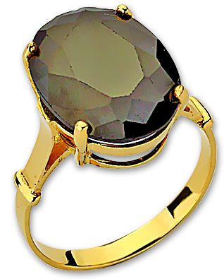 Beelo Gold 14K Altın Renkli Taşlı Yüzük