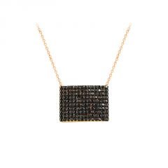 Beelo Gold 14K Altın Pave Tasarım Kolye