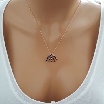 Beelo Silver Gümüş 925K Gümüş Baget Tasarım Kolye