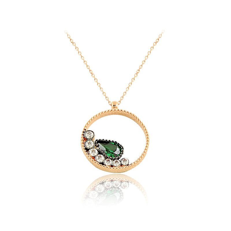Beelo Gold 14K Altın Tasarım Damla Kolye