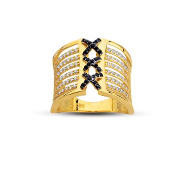Beelo Gold 14K Altın Tasarım Yüzük BGAZ453