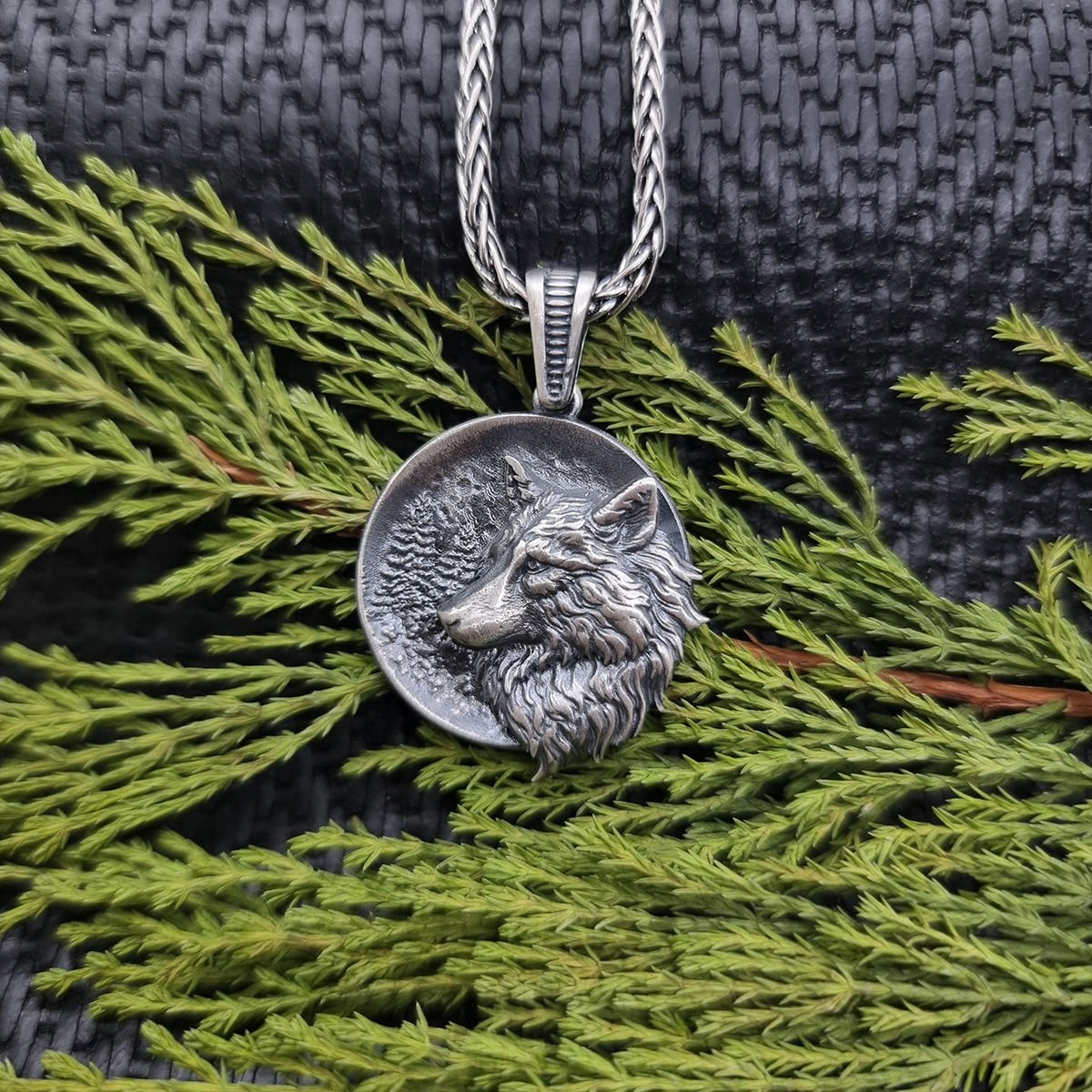 Beelo Silver 925 Ayar Gümüş Kurt Erkek Kolye