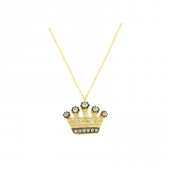 Beelo Gold 14K Altın Kral Tacı Kolye