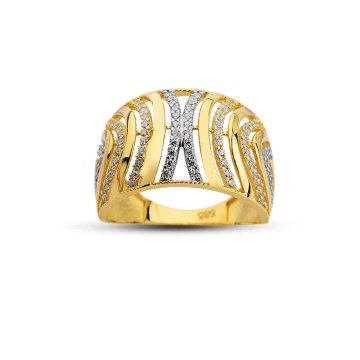 Beelo Gold 14K Altın Tasarım Yüzük BGAZ460