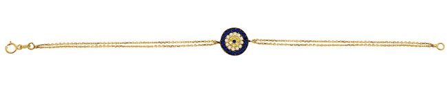 Beelo Gold 14K Altın Taşlı Nazar Bileklik BGBL002