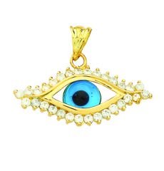 Beelo Gold 14K Altın Nazar Göz Kolye Ucu