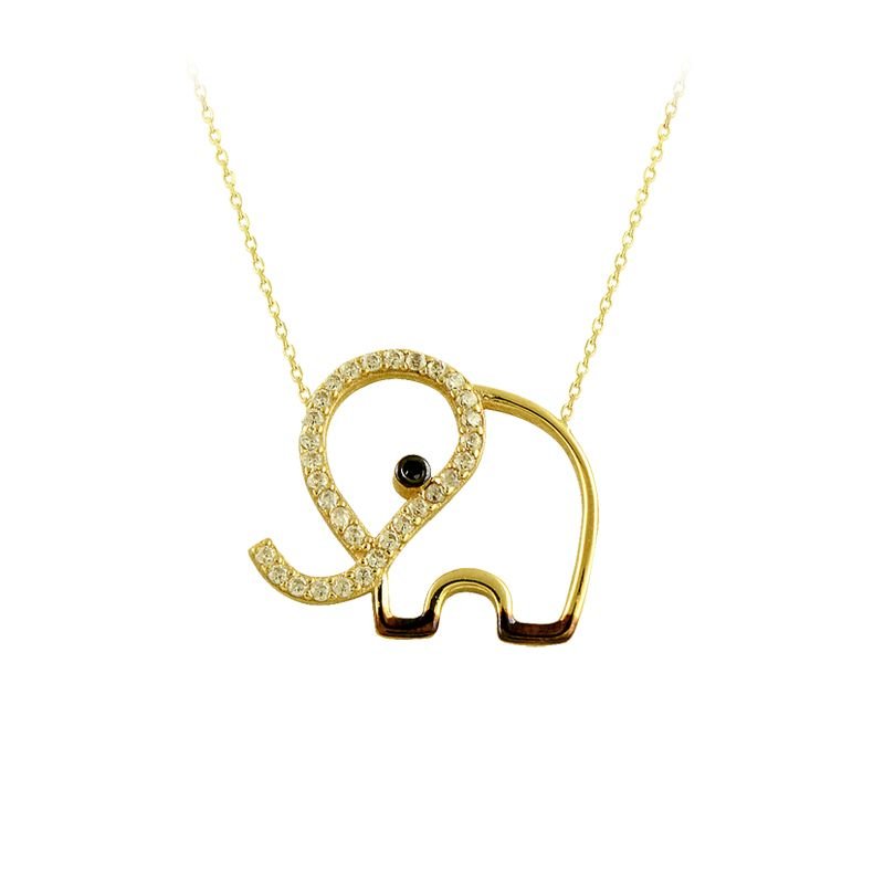Beelo Gold 14K Altın Fil Kolye