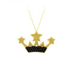 Beelo Gold 14K Altın Kral Tacı Kolye