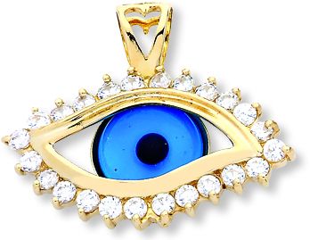 Beelo Gold 14K Altın Nazar Göz Kolye Ucu
