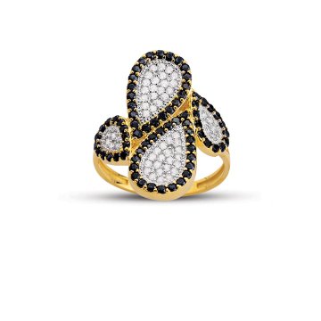 Beelo Gold 14K Altın Tasarım Yüzük BGAZ469