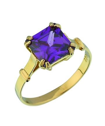 Beelo Gold 14K Altın Renkli Taşlı Yüzük