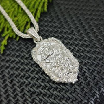 Beelo Silver 925 Ayar Gümüş Kaplan Tiger Erkek Kolye