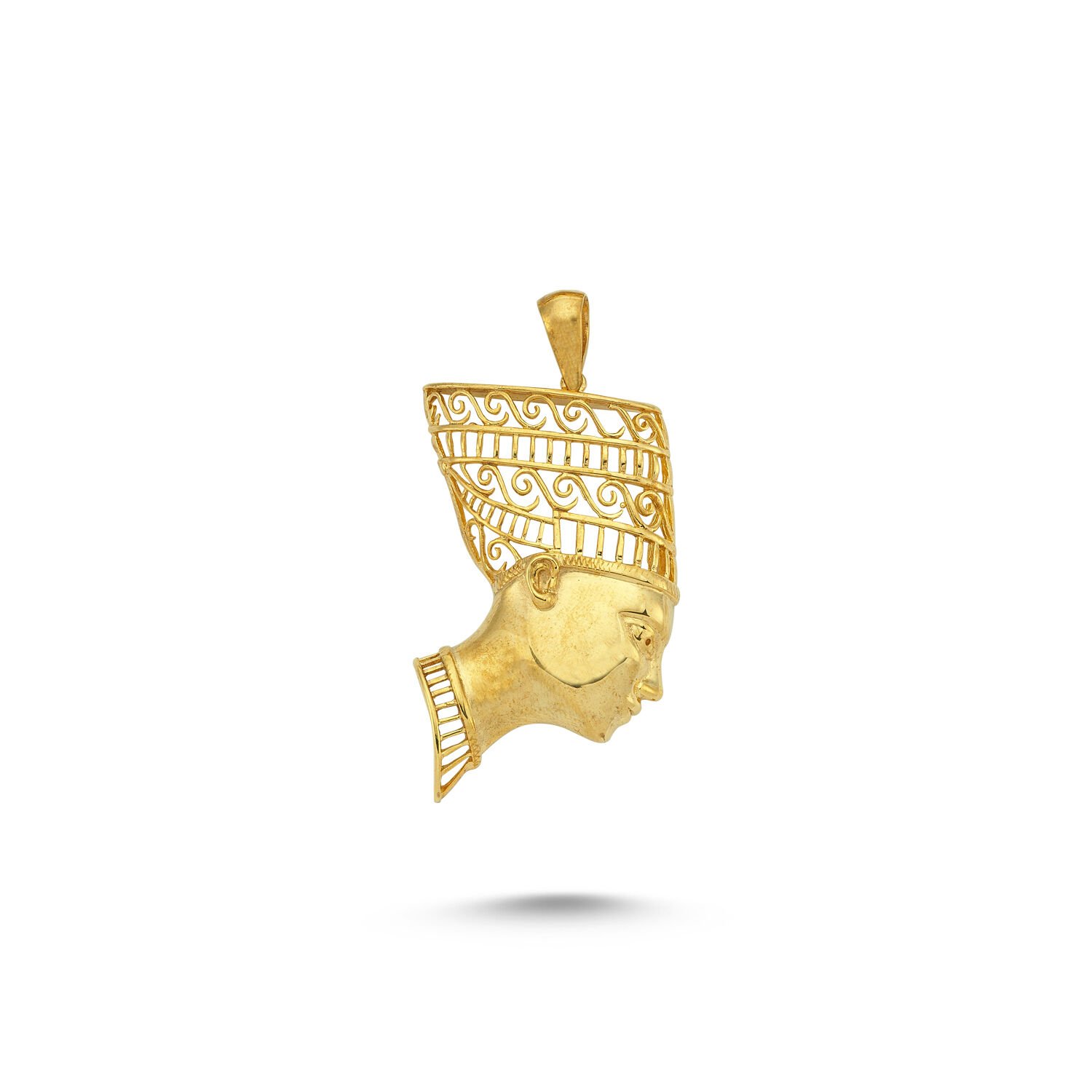 Beelo Gold 14K Altın Nefertiti Kolye Ucu