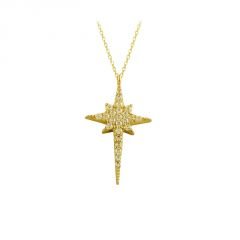Beelo Gold 14K Altın Kutup Yıldızı Kolye