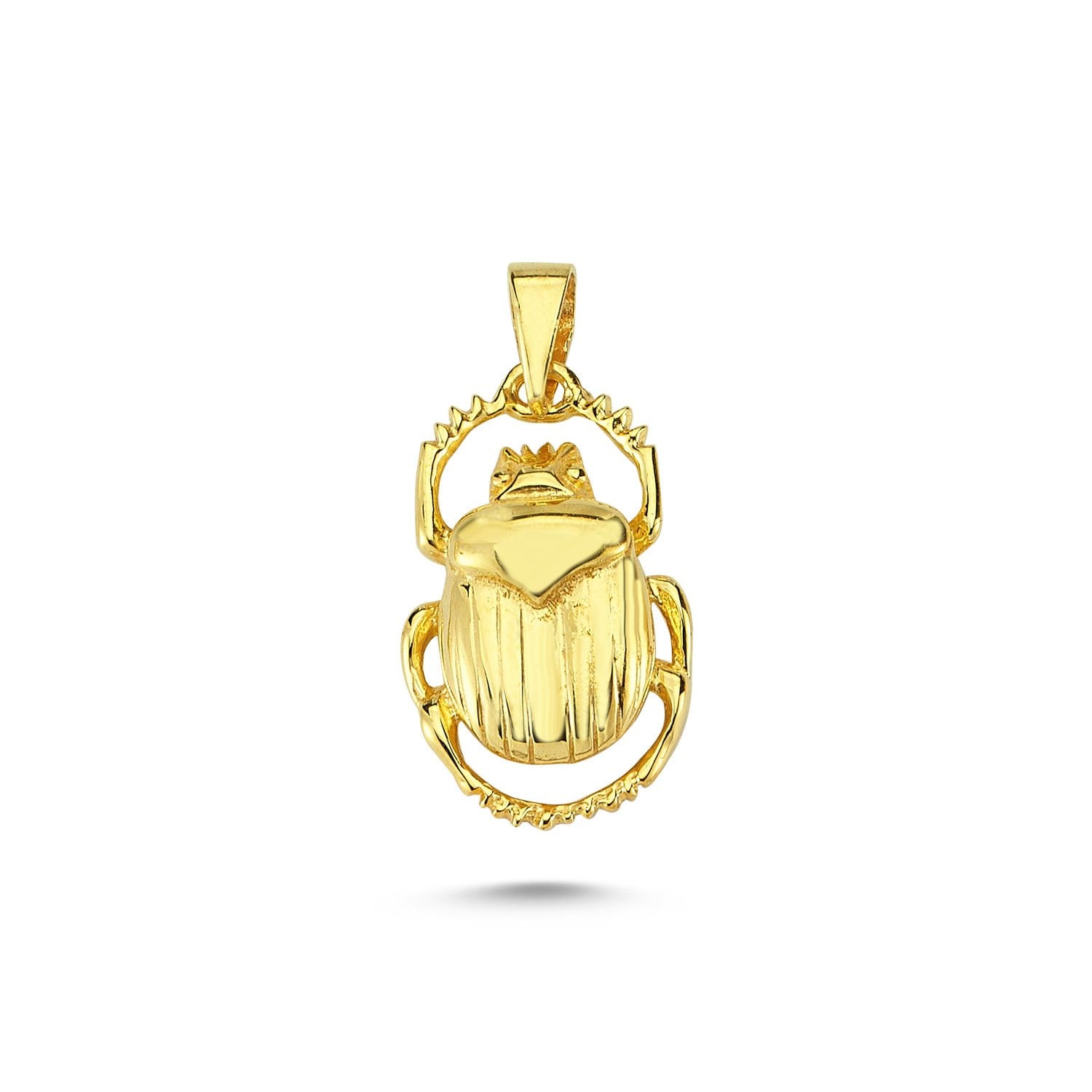 Beelo Gold 14K Altın Scarab Kolye Ucu