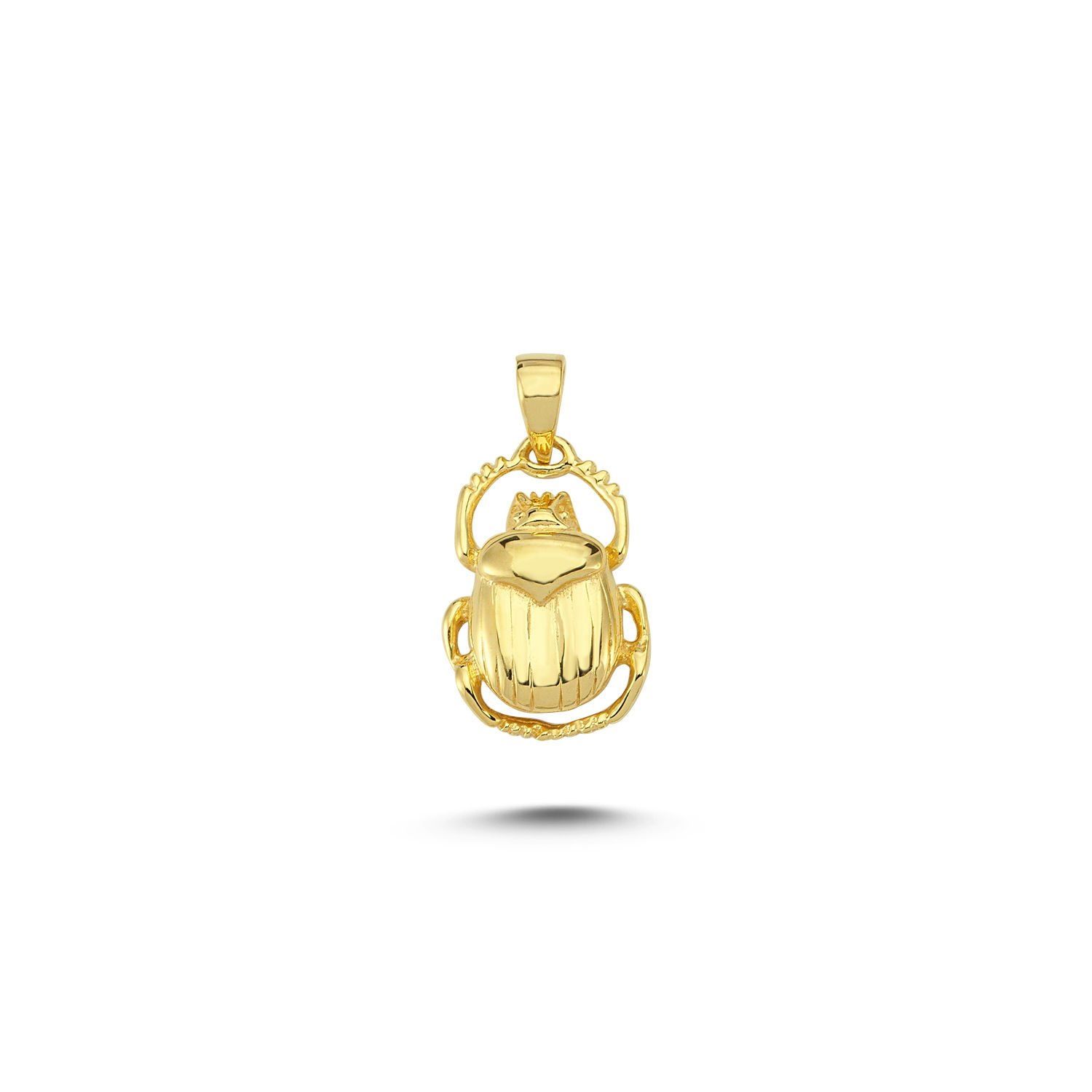 Beelo Gold 14K Altın Scarab Kolye Ucu