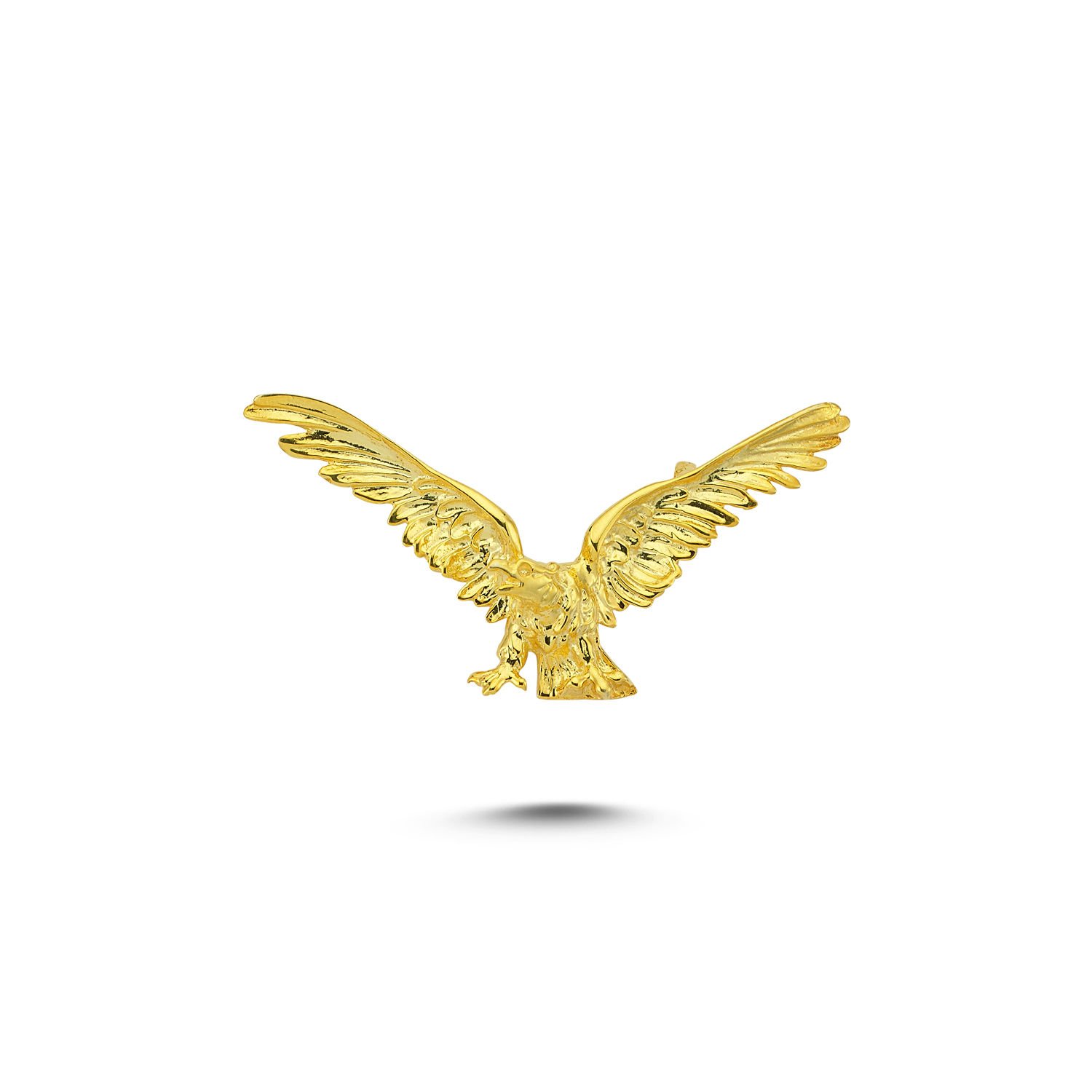 Beelo Gold 14K Altın Uçan Kartal Kolye Ucu