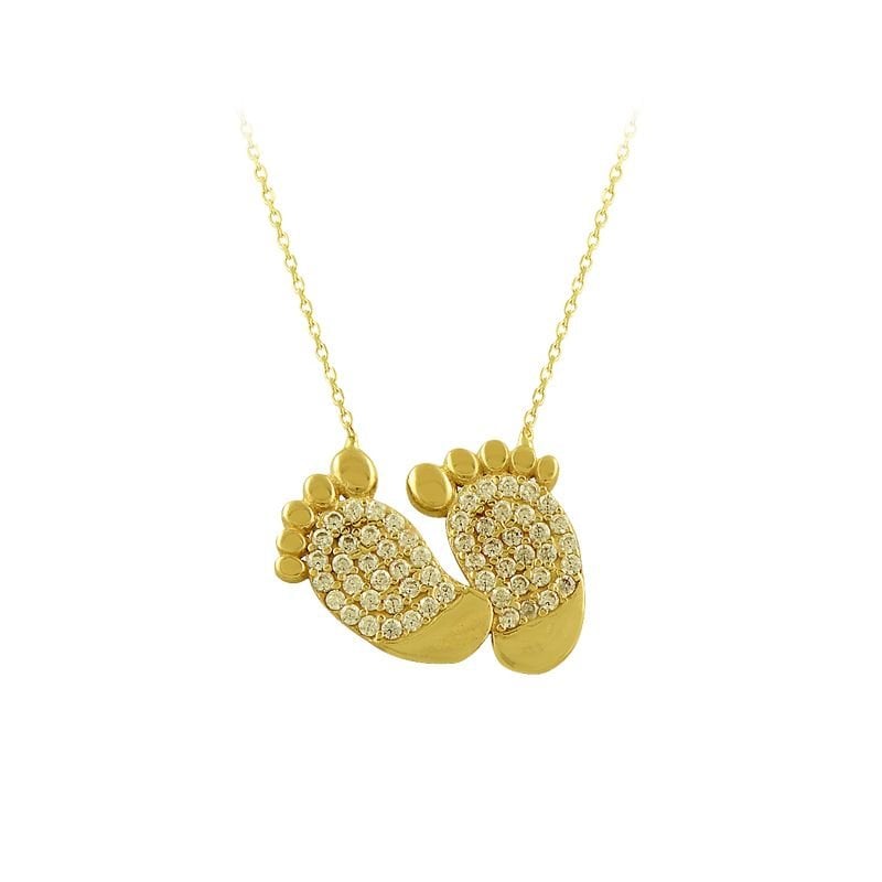 Beelo Gold 14K Altın Bebek Ayağı Kolye