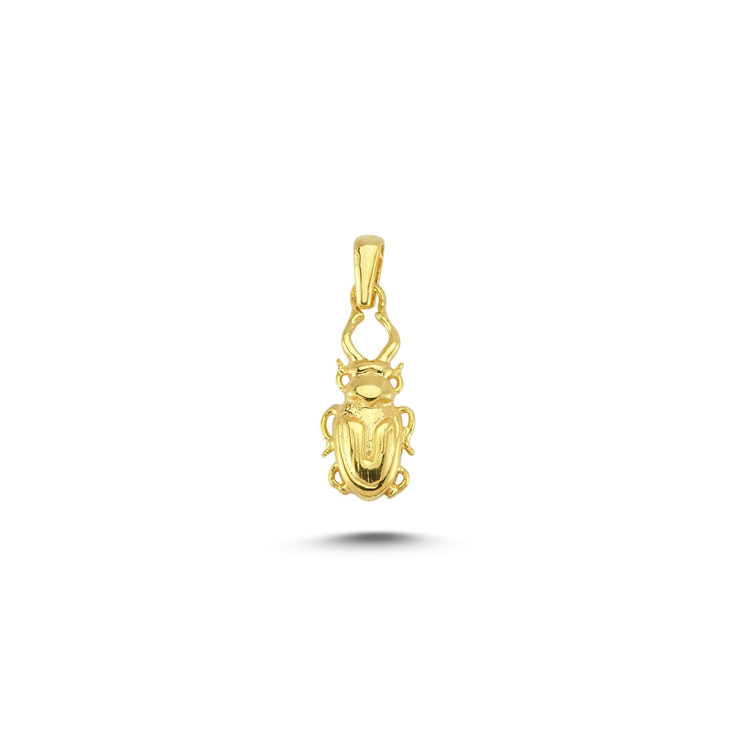 Beelo Gold 14K Altın Scarab Kolye Ucu